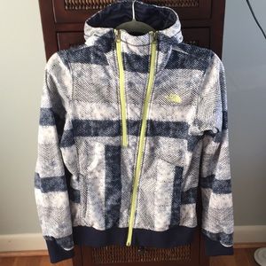 North face ski zip up hoodie